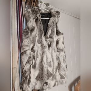 Adrienne Landau Rabbit Fur Vest.